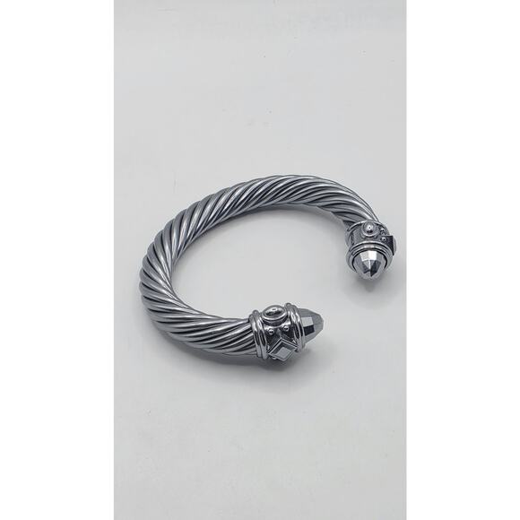 David Yurman Silver Aluminum Renaissance Cuff Bracelet - Picture 6 of 16